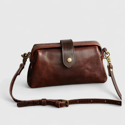 Kleine Vintage-Doktortasche mit Schnappverschluss als Crossbody