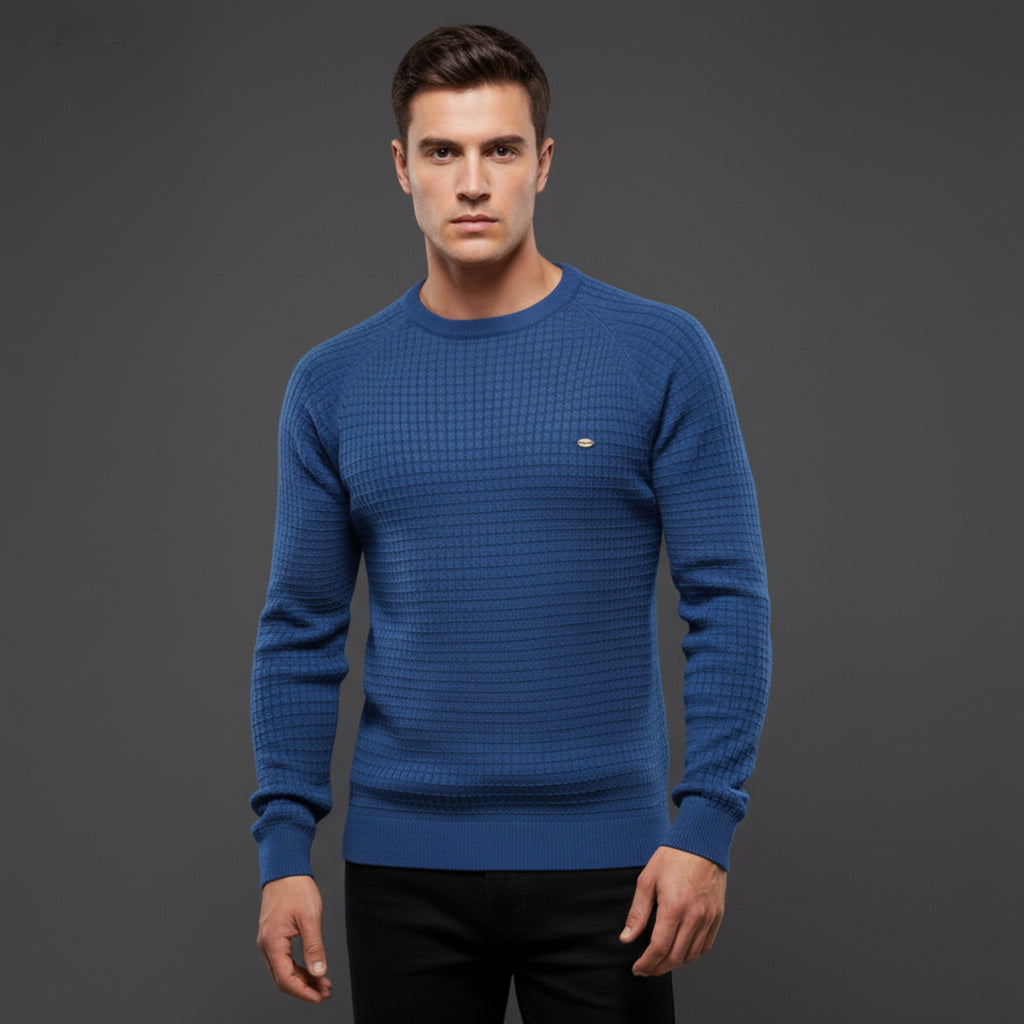 Herren Strickpullover Rundhals Gemütlich Stylisch für Kalte Tage