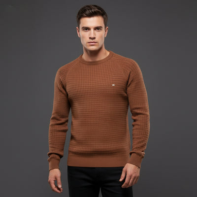 Herren Strickpullover Rundhals Gemütlich Stylisch für Kalte Tage