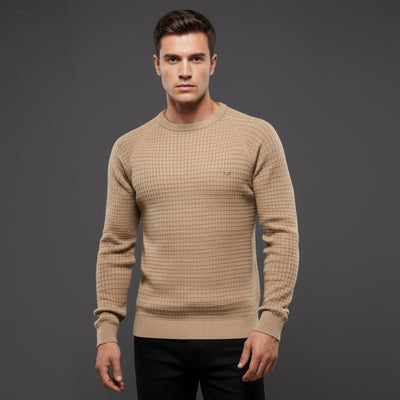 Herren Strickpullover Rundhals Gemütlich Stylisch für Kalte Tage