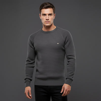 Herren Strickpullover Rundhals Gemütlich Stylisch für Kalte Tage