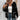 Damen Fleece Cardigan mit Kontrastdetails für Herbst und Winter