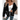 Damen Fleece Cardigan mit Kontrastdetails für Herbst und Winter