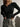 Damen T-Shirt mit halber Knopfleiste und Rippenstruktur