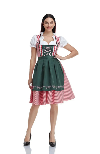 Dirndlkleid 38 mit Schürze für Damen – Traditionelles Oktoberfest Outfit, Ideal für Karneval und Feste 8
