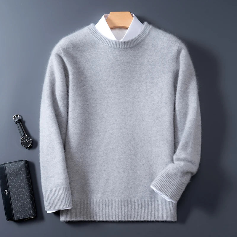Herren Pullover O-Neck Smart Casual Langarm 15