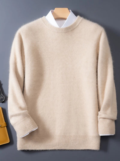 Herren Pullover O-Neck Smart Casual Langarm 2