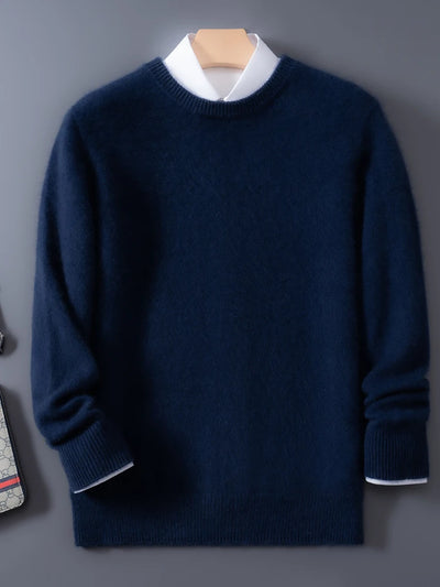 Herren Pullover O-Neck Smart Casual Langarm 4