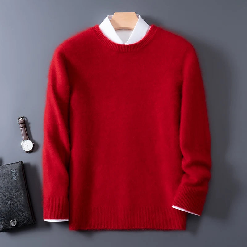 Herren Pullover O-Neck Smart Casual Langarm 8