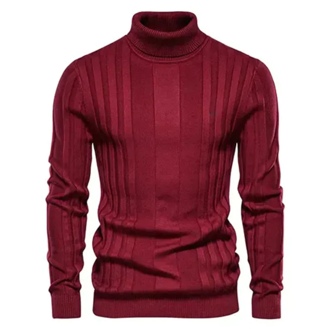 Herren Rollkragen Pullover Strick Klassisch Warm für Winter 0