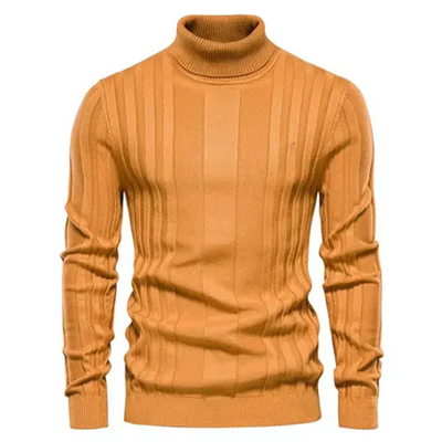 Herren Rollkragen Pullover Strick Klassisch Warm für Winter 1