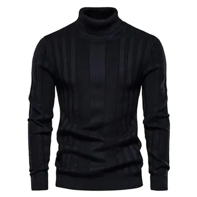Herren Rollkragen Pullover Strick Klassisch Warm für Winter 2