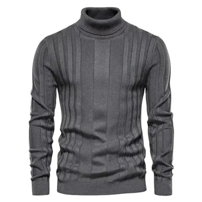 Herren Rollkragen Pullover Strick Klassisch Warm für Winter 3