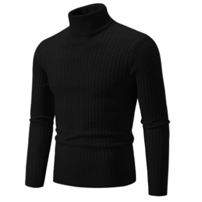 Herren Rollkragen Pullover Strick Winter Warm Eleganz Komfort 0