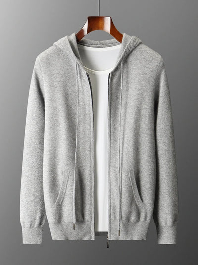 Herren Strickjacke aus Merinowolle mit Taschen 1