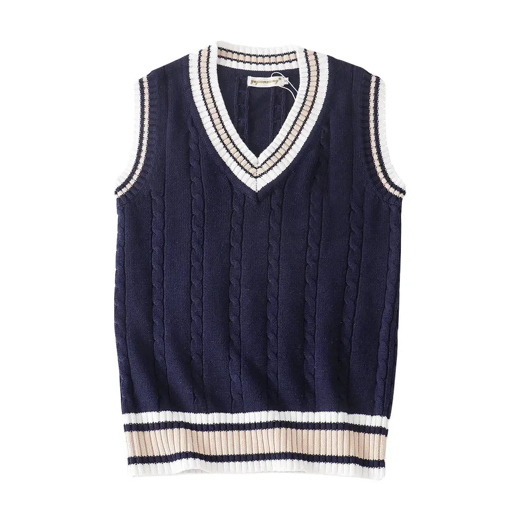 Herren Weste V-Ausschnitt Klassisch, Elegante Strickweste für Herren, Bequem und Warm 10