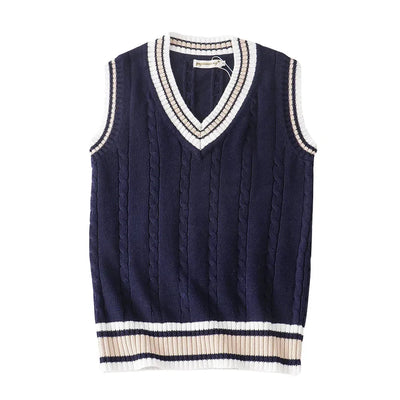 Herren Weste V-Ausschnitt Klassisch, Elegante Strickweste für Herren, Bequem und Warm 10
