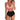 Damen Bikini-Set mit Tierdruck und hoher Taille gestaffelt