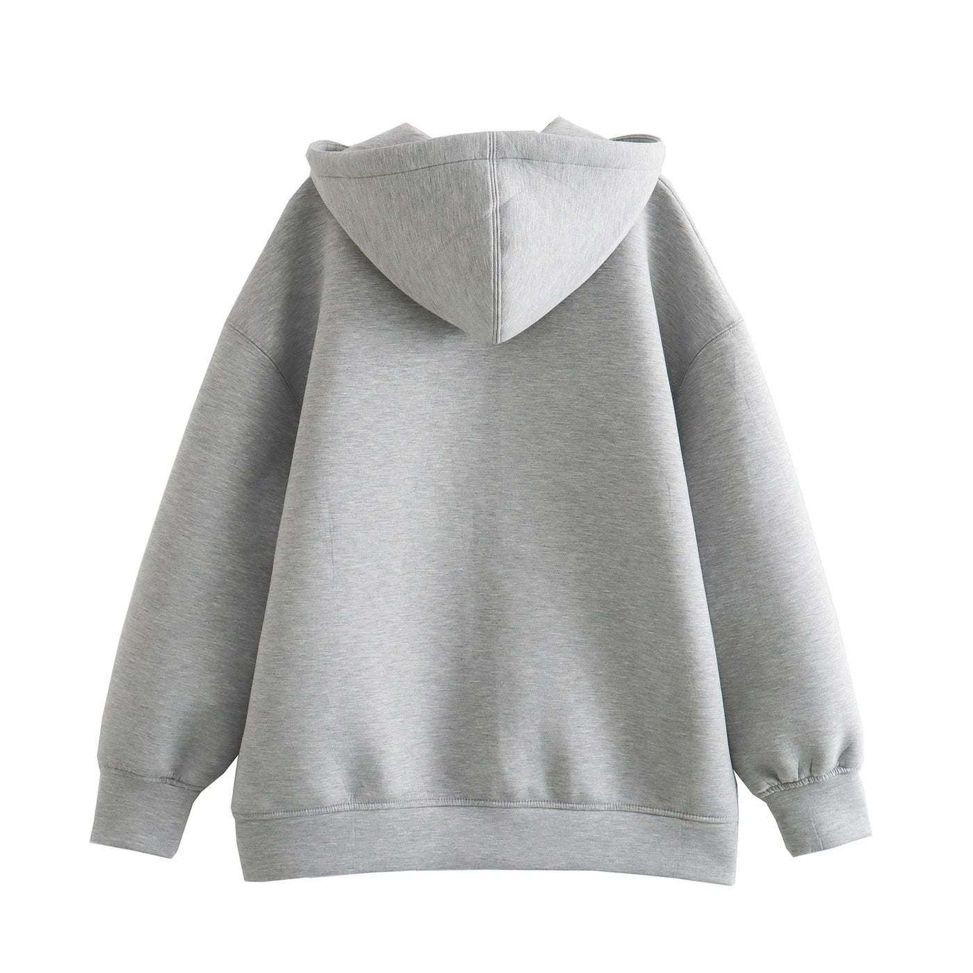 Oversize Kapuzenjacke Damen mit Reißverschluss für Lässige Looks 1