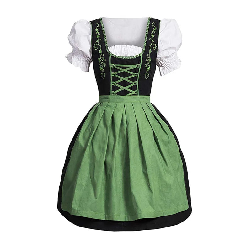 Plus Size Damen Mittelalter Kleid – Elegantes Dirndl für Oktoberfest und Cosplay in M-5XL, Festliche Kleider für Damen 6