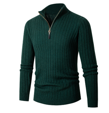 Strick Pullover Herren Mit Halbem Reißverschluss Ergonomische Passform 1