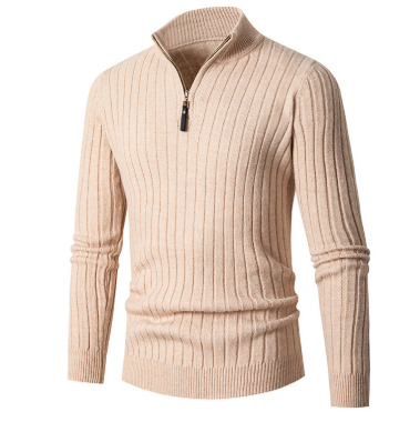 Strick Pullover Herren Mit Halbem Reißverschluss Ergonomische Passform 2