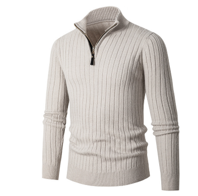 Strick Pullover Herren Mit Halbem Reißverschluss Ergonomische Passform 4