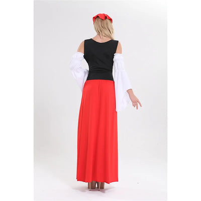 Traditionelles Oktoberfest Kleid für Damen in Übergröße 6XL – Bequemes Dirndl Kostüm mit Kopfbedeckung 1